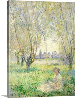 Woman seated under the Willows, 1880