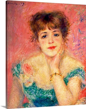 Portrait of the actress Jeanne Samary, 1877 (study)