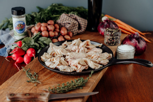 Pasture-raised Raw Chicken Skins - 1 lb pkg