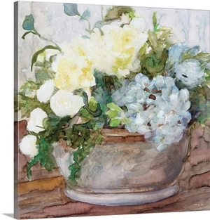 Country Basket Of Blooms II