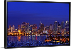 Aerial View Of San Diego Skyline, San Diego, California, USA
