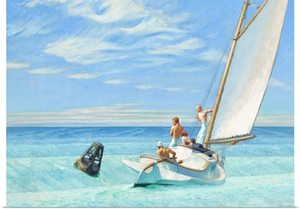 Ground Swell, by Edward Hopper, 1939, American painting