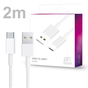 USB Type-A To USB Type-C Cable Charging & Data Sync (2m)