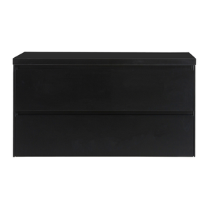 Badkamermeubel Nero voor waskom 100cm mat zwart