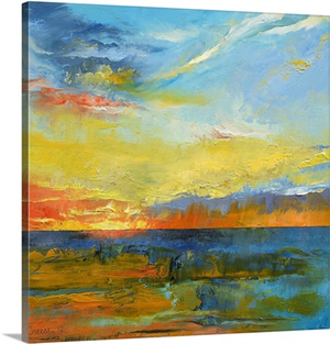 Turquoise Blue Sunset