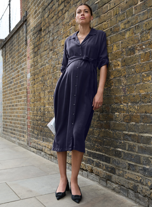 Kelsy Maternity Dress - IO 1 | UK 8 | EU 36 | US 4 / Classic Navy