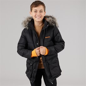 Bench Boys Calcott Parka Jacket Black