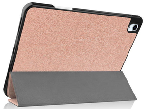 Synthetic Leather Flip Case with Stand for iPad Air 4 / Air 5 - Rose Gold