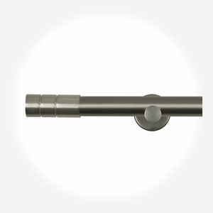 28mm Allure Signature Brushed Steel Barrel Eyelet Curtain Pole