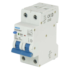 63A Double Pole 2 Module Bidirectional B Curve 10kA 30mA Type A RCBO