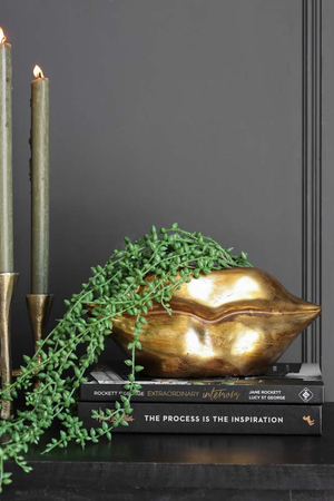 Gold Lips Short Stem Vase