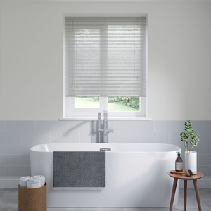Perforated Silver Venetian Blinds 25mm