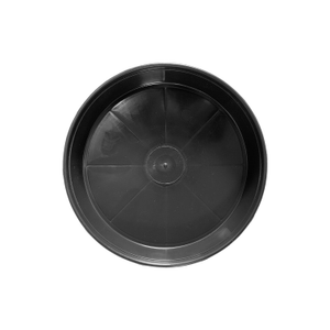 Black Plastic Plant Pot Saucers/Water Trays (18cm-50cm Sizes) - 18cm, 100
