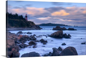 Maine, Lubec, West Quoddy Lighthouse