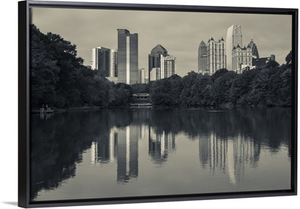 Georgia, Atlanta, city skyline from Piedmont Park