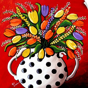 Tulips In Polka dots