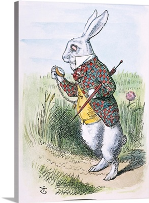 Carroll: White Rabbit 1865, Alice's Adventures in Wonderland