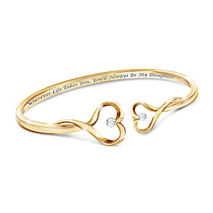 2-Diamond Always My Daughter Bracelet