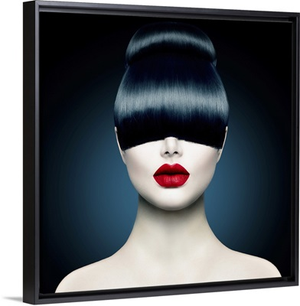High Fashion Model Girl Portrait With Trendy Fringe