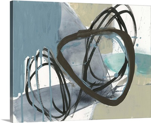 Umber and Black on Blue II