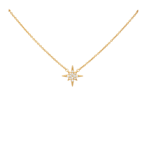 Gold Starburst Necklace With Slider Clasp