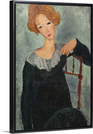 Woman with Red Hair, by Amedeo Modigliani, 1917, Italian painting