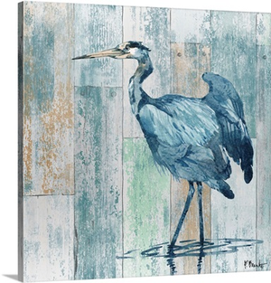 Arianna Blue Heron - Wood