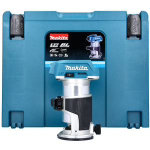 Makita DRT50ZJ 18V LXT Cordless Brushless 3/8" and 1/4" 6/8mm Collet Capacity 800W Router Trimmer With Type 4 Case 