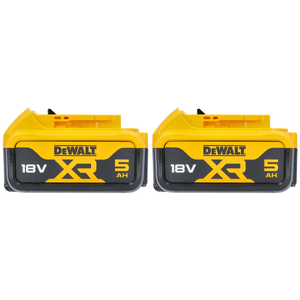 DeWalt DCB184 XR 18V Lithium-Ion 5Ah Battery - Twin Pack