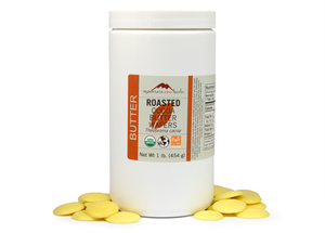 Cocoa Butter Wafers, Roasted Organic & Fair for Life