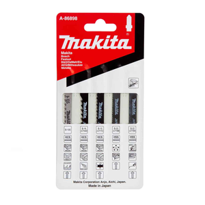 Makita A-86898 Selection Jigsaw Blades Set 50mm-75mm x 6-24 TPI (5 Pack)