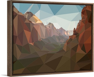 Zion National Park - Low-Poly Art