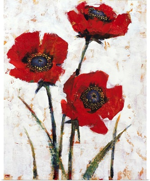 Red Poppy Fresco II