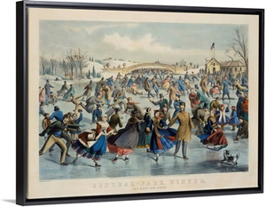 Central Park, Winter - The Skating Pond
