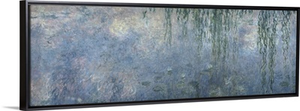 Waterlilies: Morning with Weeping Willows, detail of central section
