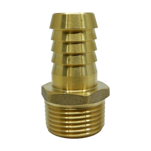 Brass Male BSP Thread x Hose Barb - 25mm x 25mm (1″ x 1″)
