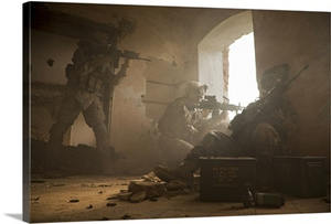 U.S. Army Rangers in Afghanistan combat scene