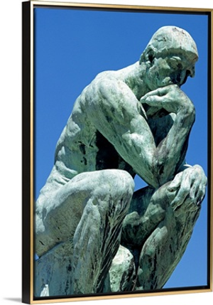 The Thinker, by Rodin, Musee Rodin, Paris, France, Europe
