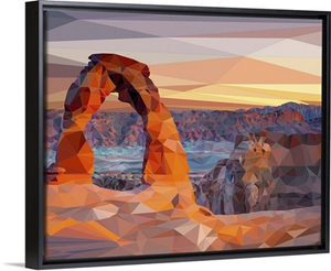 Arches National Park - Low-Poly Art