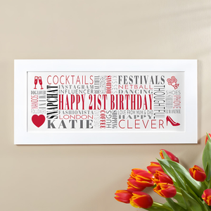 Birthday Gift Ideas Personalised Wall Art Picture