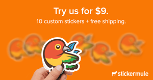 Custom sticker samples - Quantity 10