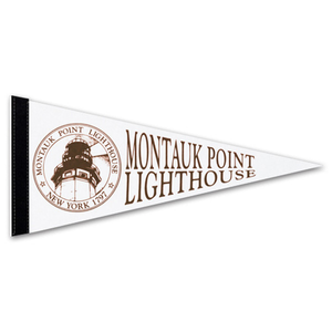 White  Pennant - 8" x  18"