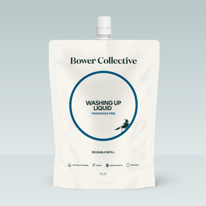 Bower Washing Up Liquid Refill - Fragrance Free 1L