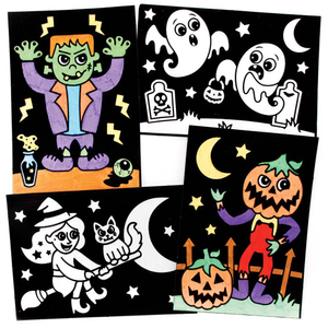 Illustrations d'art à contours velours à colorier d'Halloween