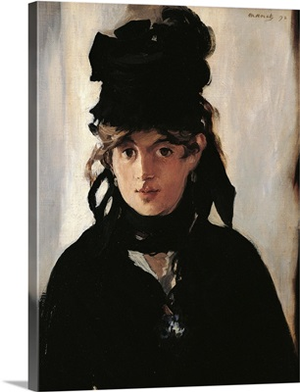 Berthe Morisot With A Bouquet, By Edouard Manet, 1872.