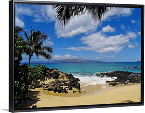 Hawaii, Maui, Makena, View From Secret Beach Of Kahoolawe