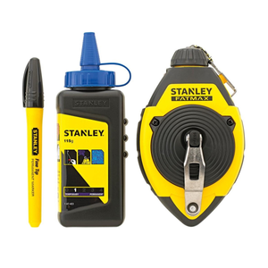 Stanley 0-47-681 FatMax Chalk Line & Blue Builders Chalk 30m