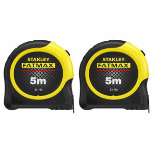 Stanley STA033720 Fatmax Armor Metric 5m Tape Twin Pack