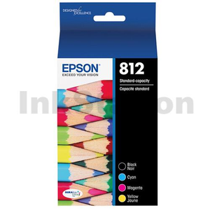 Epson 812 (C13T05D692) Genuine Ink Cartridge Value Pack [1BK,1C,1M,1Y]