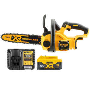 DeWalt DCM565 18V XR Li-ion 30cm Cordless Brushless Compact Chainsaw With 1 x 5.0Ah Battery & Charger